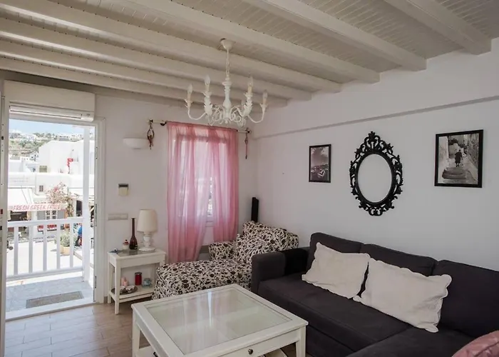 Delightful Mykonian Cycladic In Old Town Megali Ammos (Mykonos)